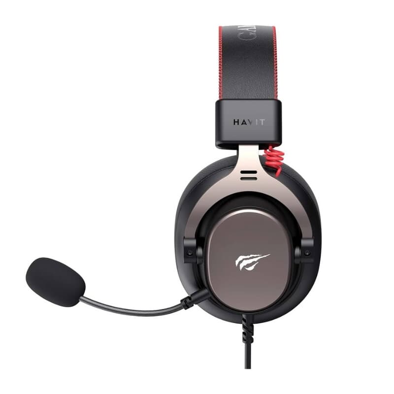 Havit H2015E Wired Gaming Headphone + ochre (Black) 2