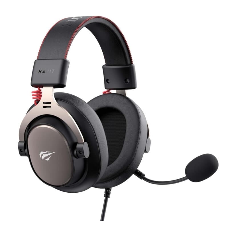 Havit H2015E Wired Gaming Headphone + ochre (Black) 3