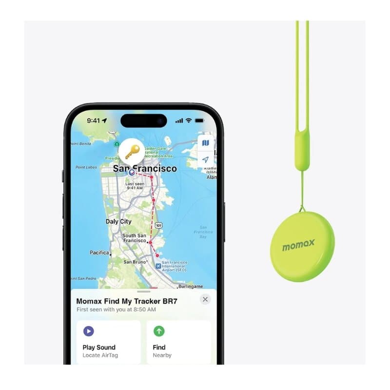 Momax Pinpop Find My Locator Tracker colors (Black) 4