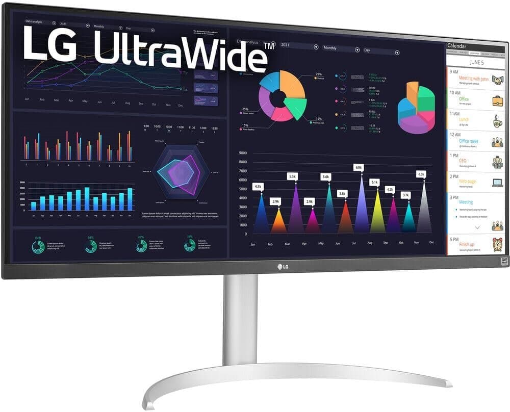 LG 34WQ650-W UltraWide Monitor 34” IPS, FHD, 100Hz, sRGB 99% 2