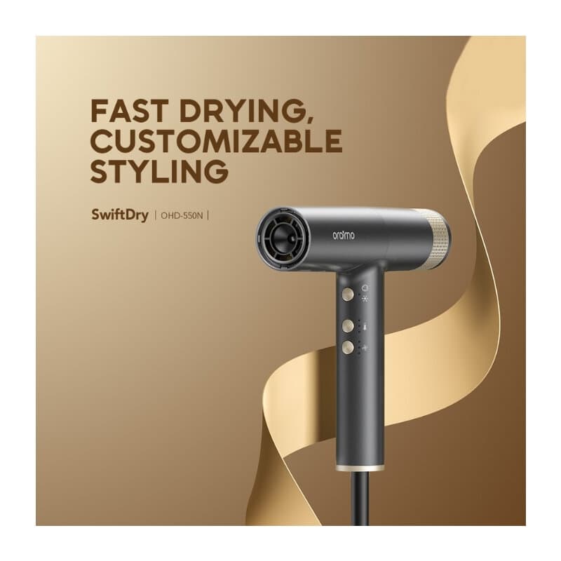 Oraimo Hair Dryer OHD-550N UK (Graphite Grey) 2