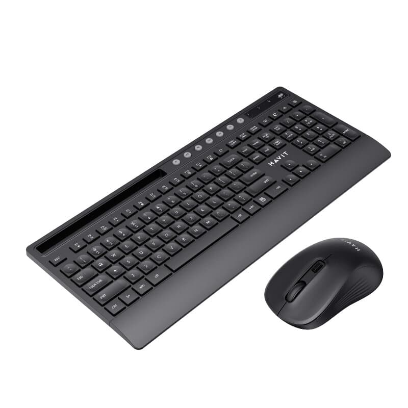 Havit KB242GCM Wireless Keyboard + mouse Combo (Black + Gray) 4
