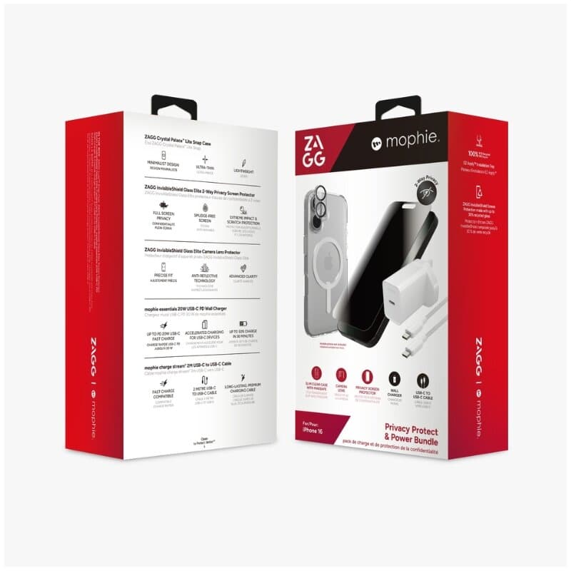 Zagg 5 In 1 Bundle For iPhone 16 2