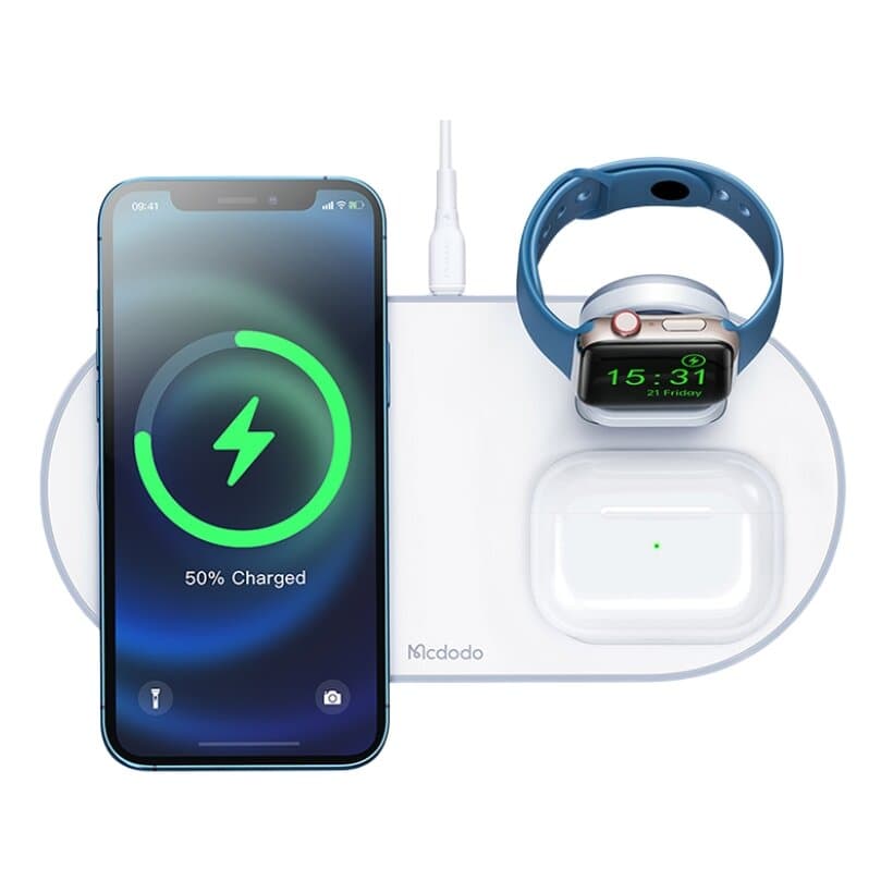 McDodo 3 In 1 Magnetic Wireless Charger Use For USB-C Apple Watch Charger