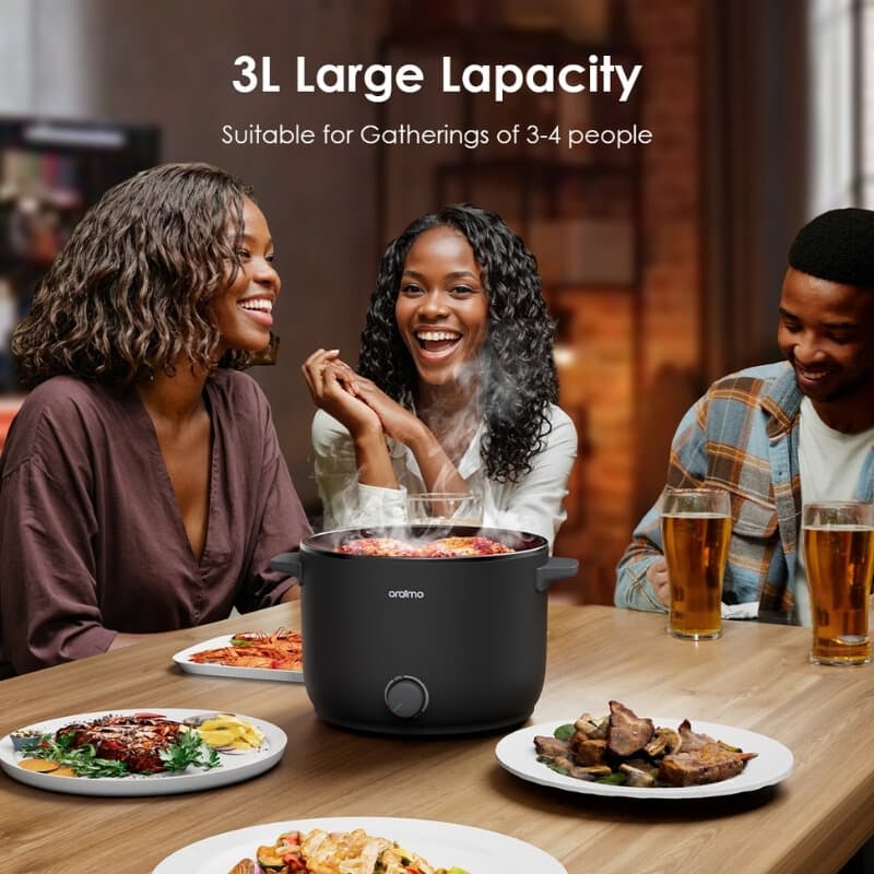 Oraimo Electric Cooker UK OHP-201A (Graphite Grey) 3