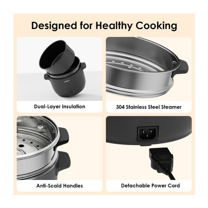 Oraimo Electric Cooker UK OHP-201A (Graphite Grey) 5
