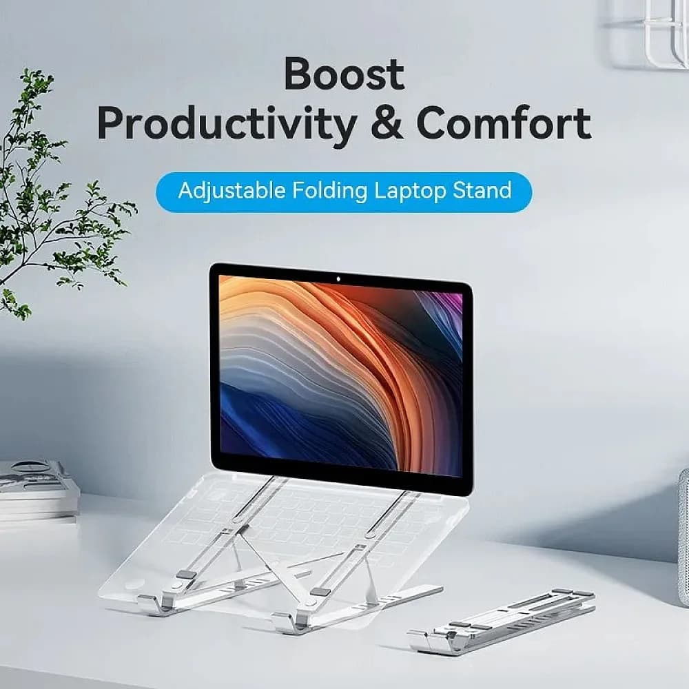 Premium Silver Aluminum Laptop Stand 4