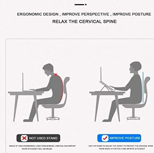 Adjustable Silver Aluminum Laptop Stand Red Sticker Edition 4