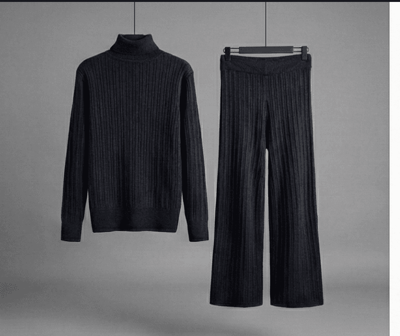 High-neck Wool Set