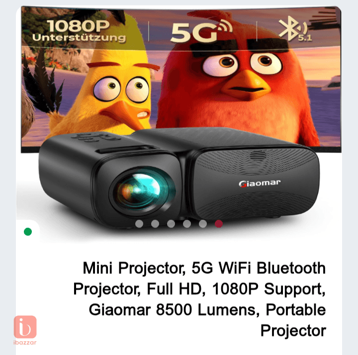 🎬 Giaomar Video Projector : 5G 1