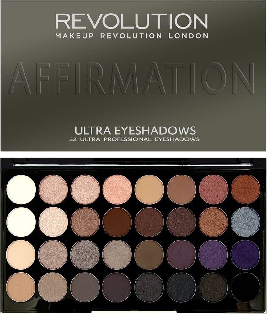 Revolution Affirmation Ultra Eyeshadow Palette – 32 Shades