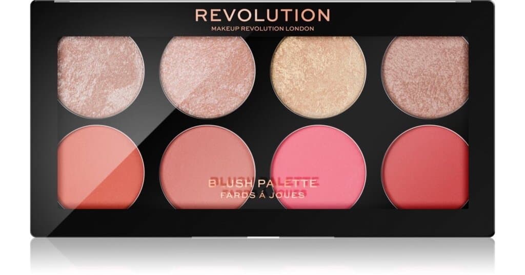 Revolution Blush Goddess Blusher Palette – 8 Shades
