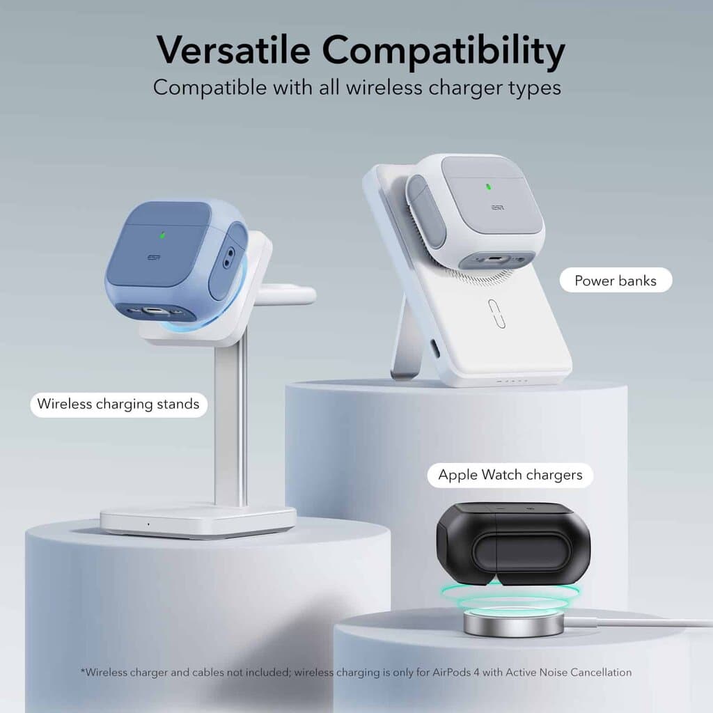 ESR Orbit Hybrid Case (HaloLock), Compatible with AirPods 4, Pink 6