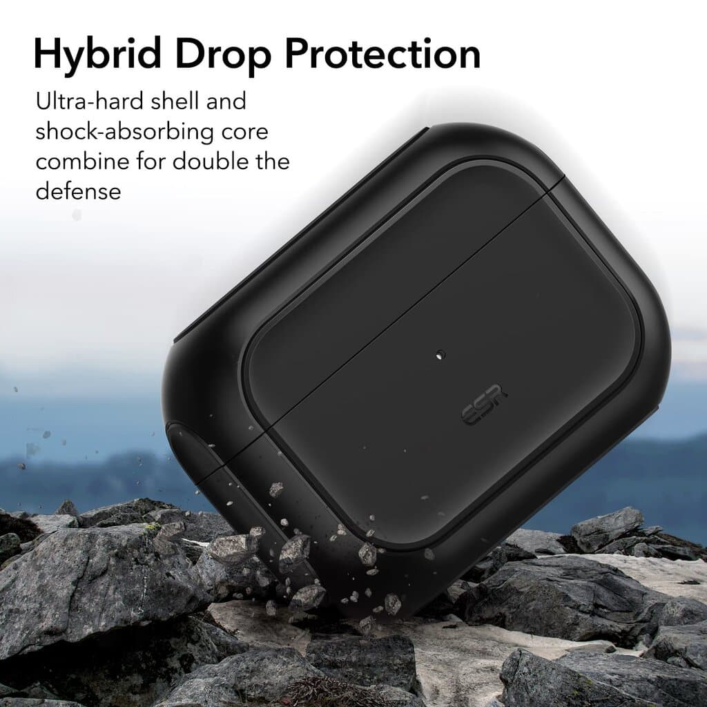 ESR Orbit with HaloLock Magnetic Hybrid Tough Case for AirPods Pro — Black 5