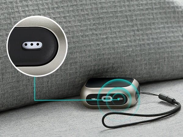 ESR Orbit with HaloLock Magnetic Hybrid Tough Case for AirPods Pro — Titanium 5