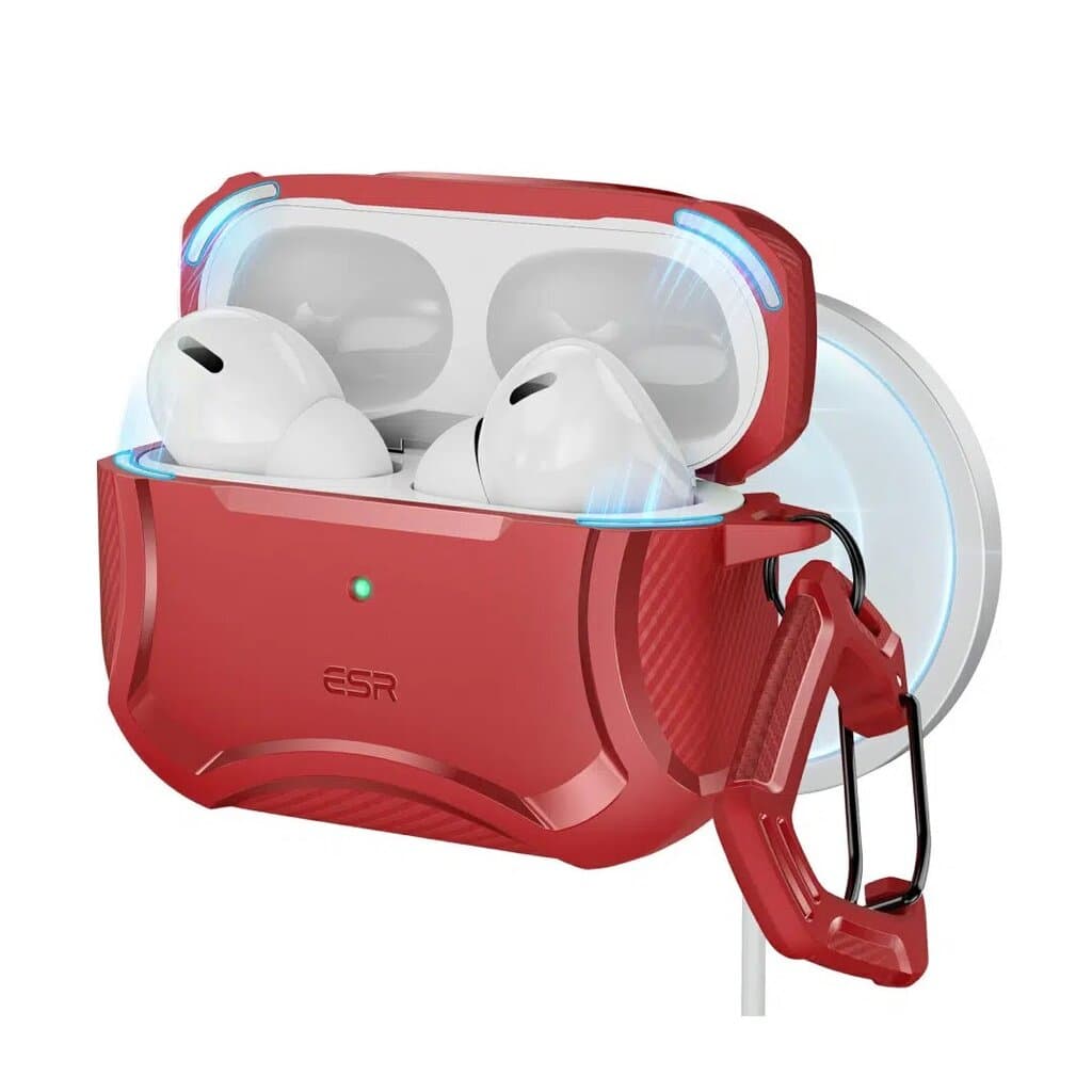 ESR - AirPods Pro (2023/2022/2019) Cyber Tough Case (HaloLock) - Red