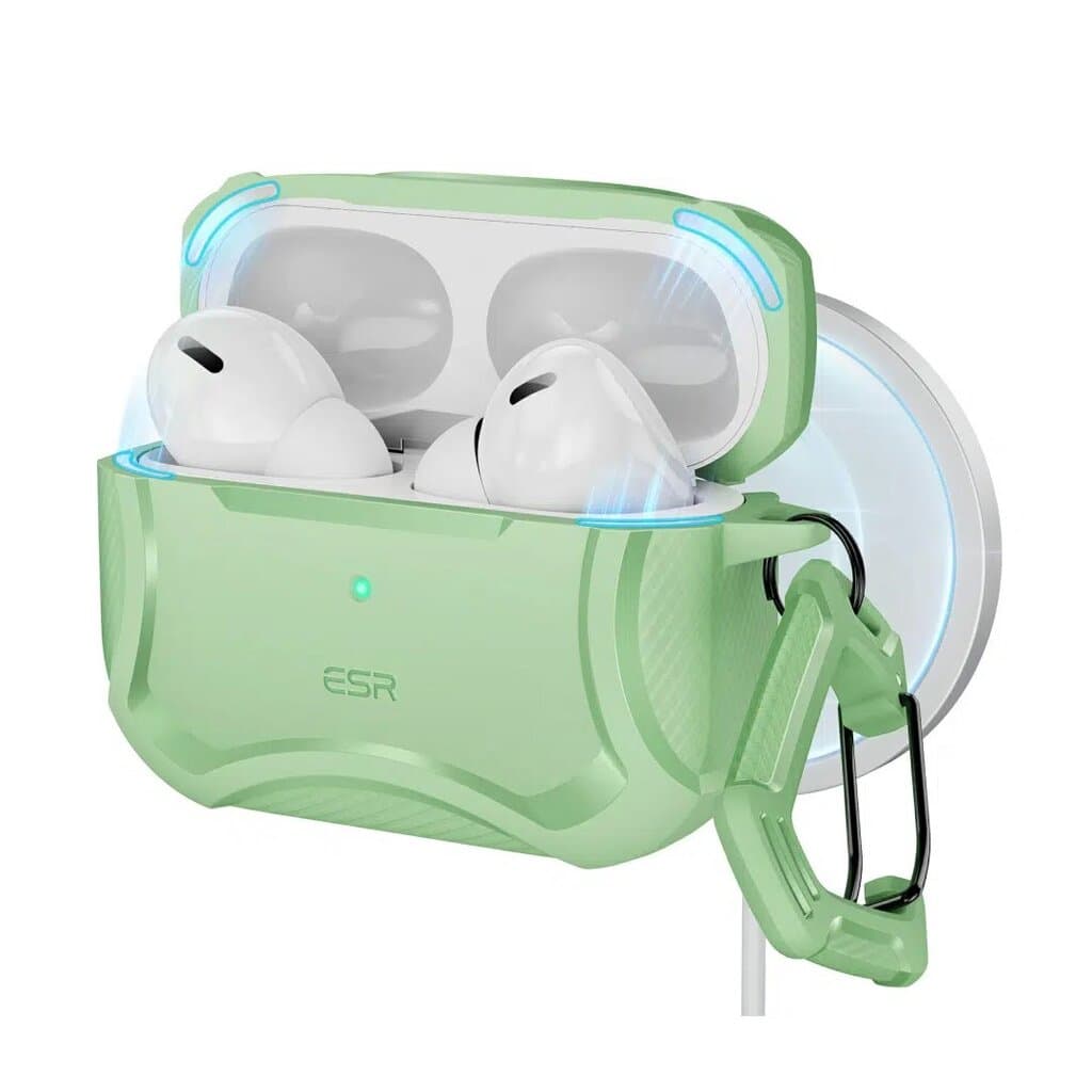 ESR - AirPods Pro (2023/2022/2019) Cyber Tough Case (HaloLock) - Light Green