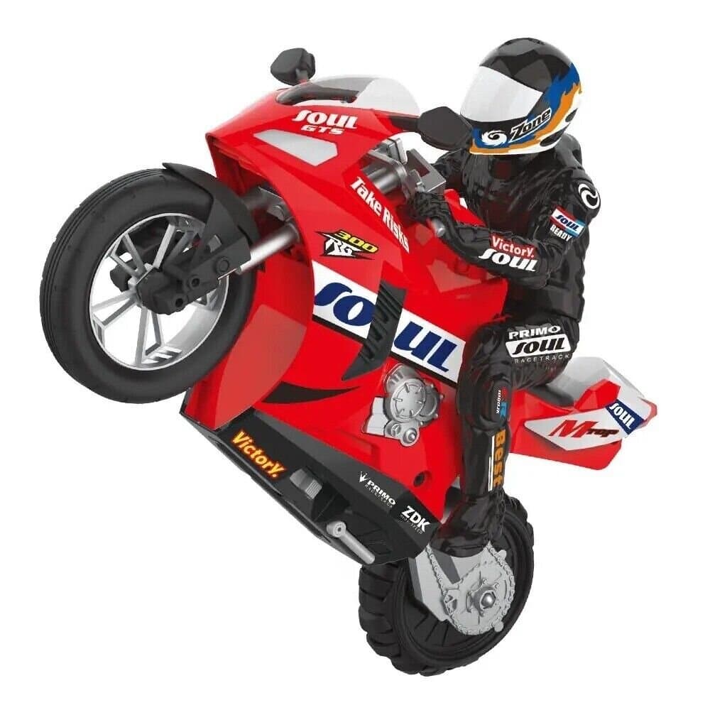 RC Remote Stunt Bike - Red
