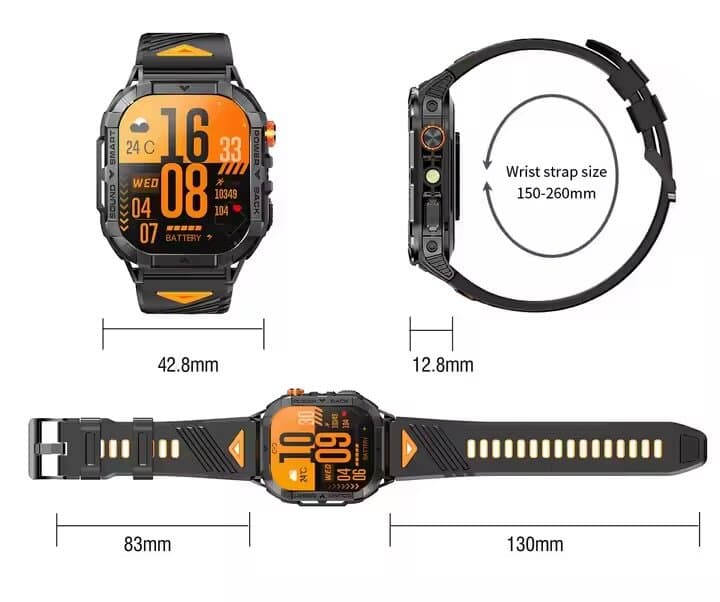 K70A Smartwatch - Gray 2