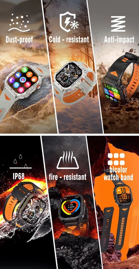 K70A Smartwatch - Black 3