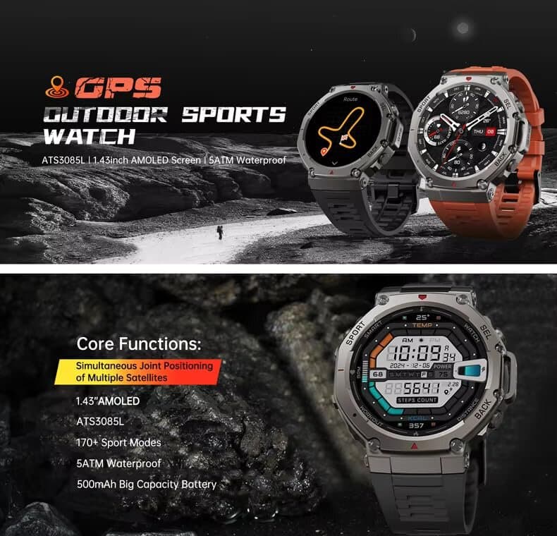 Domiwear DM58 Smartwatch - Black 3