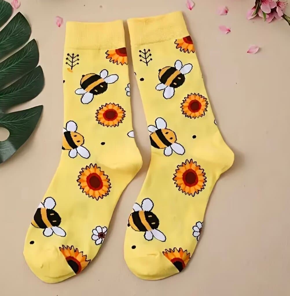 Honey-Tone Mid-Calf Socks – Soft, Comfortable & Everyday Chic