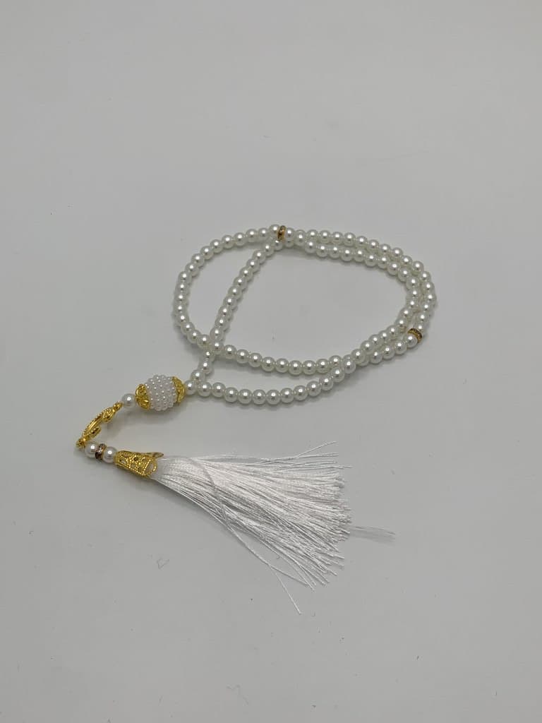 Islamic Prayer Beads - 100 Beads (White)