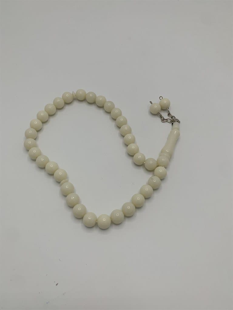 Islamic Prayer Beads - 33 Beads (White)