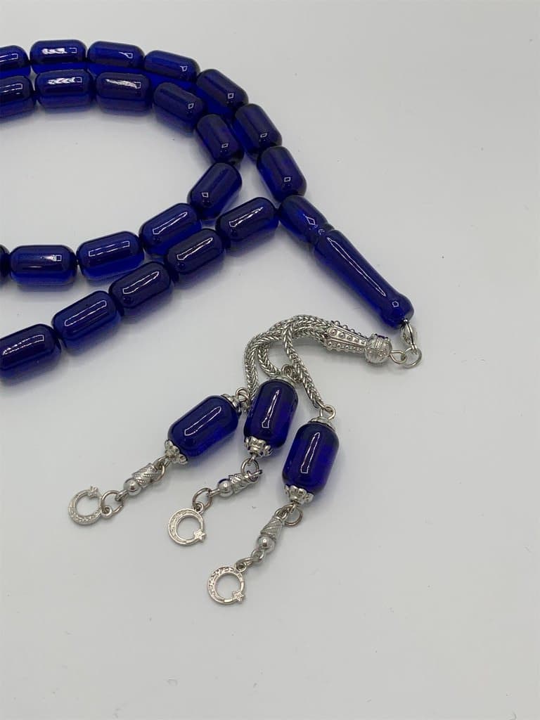 Islamic Prayer Beads - 33 Beads (Navy Blue) 2