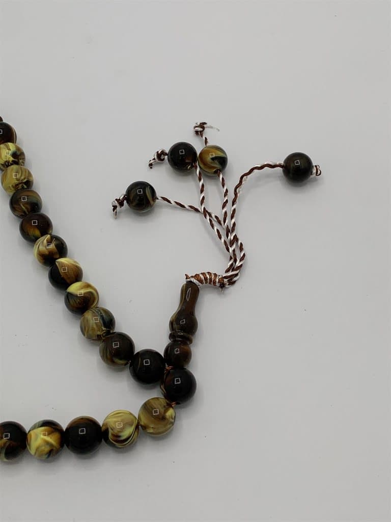 Islamic Prayer Beads - 33 Beads (Brown) 2