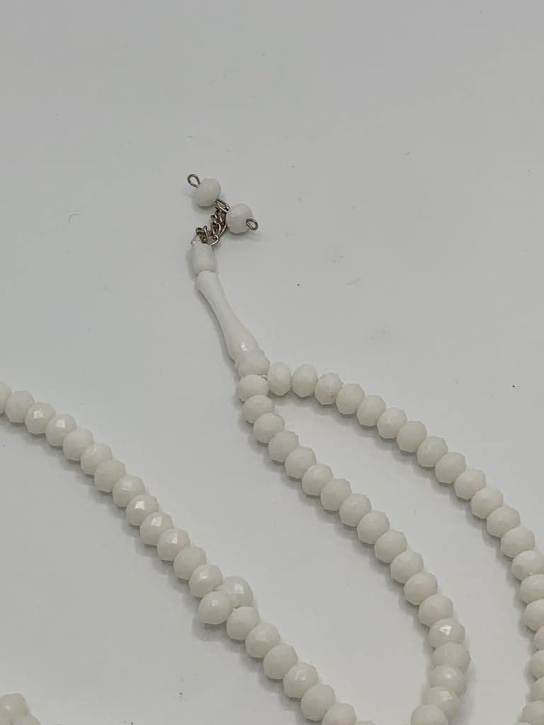Islamic Prayer Beads - 100 Beads (White) 2