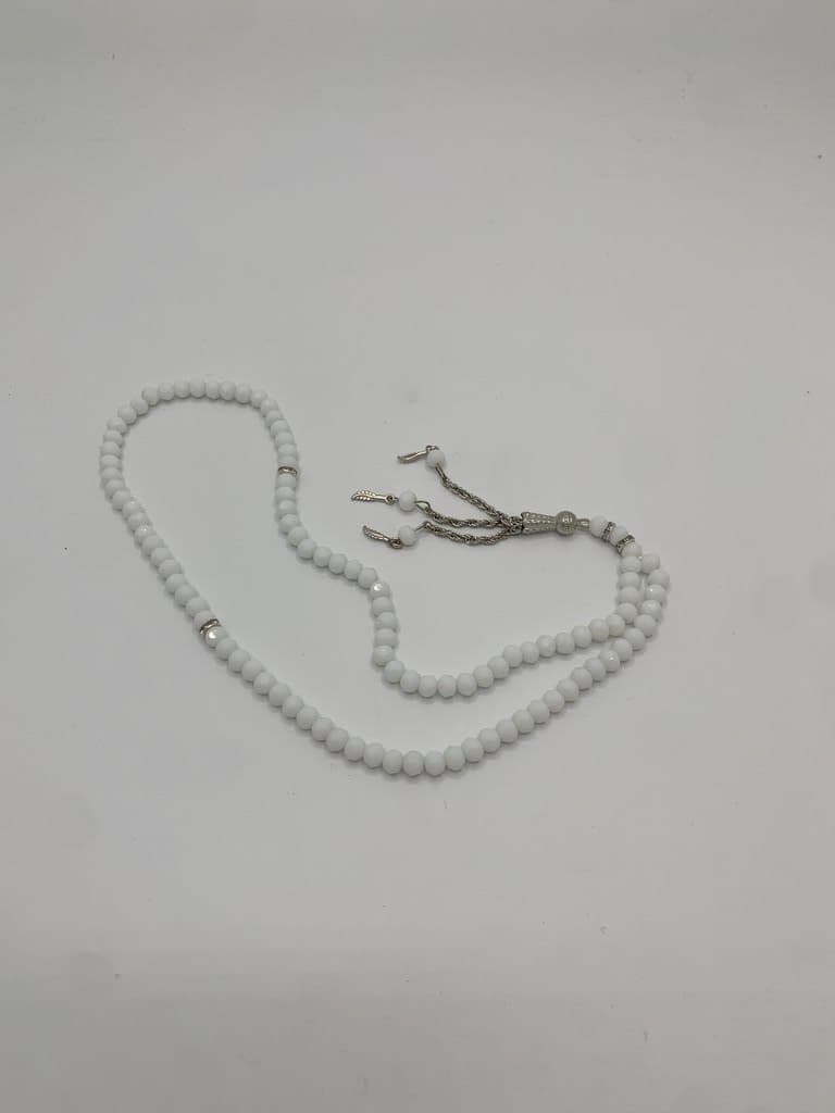 Islamic Prayer Beads - 100 Beads (White)