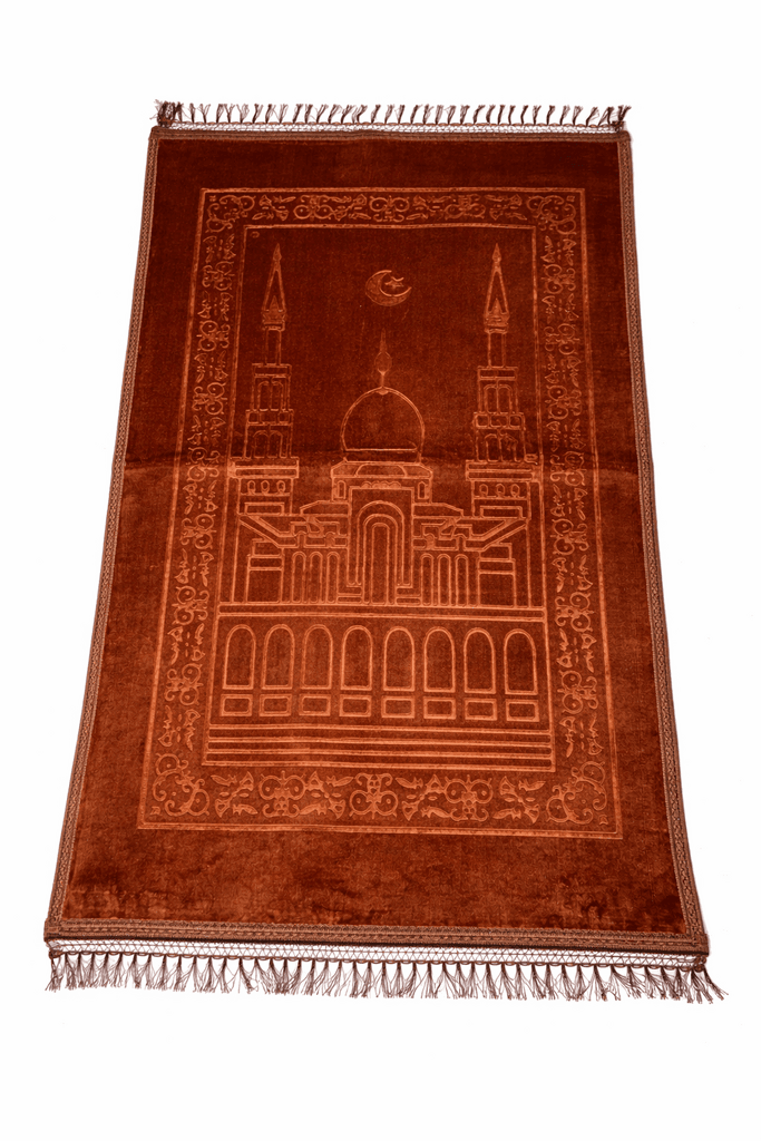 Velvet Prayer Mat (Brown)
