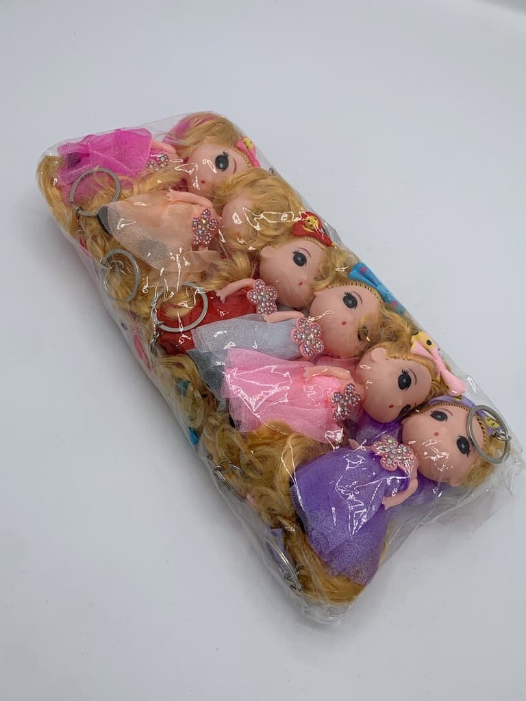 Cute Doll Keychain - 12pcs Set (Multicolor)
