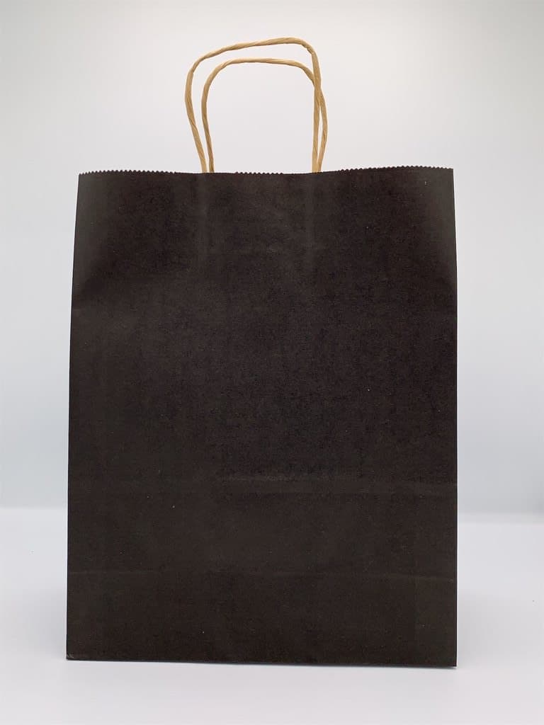 12pcs Paper Bag - Black (XL)
