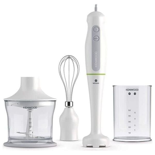 Kenwood Hand Blender 600W with 3 Accessories - HDP104WG (White)
