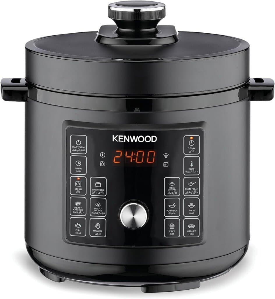 Kenwood Electric Pressure Cooker 6L 1000W - PCM90.000BK (Black)