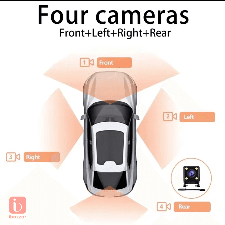 📹 4-Lens Car Dash Cam – Full Coverage Protection 3