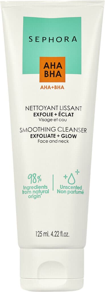 Sephora AHA + BHA Face and Neck Smoothing Cleanser