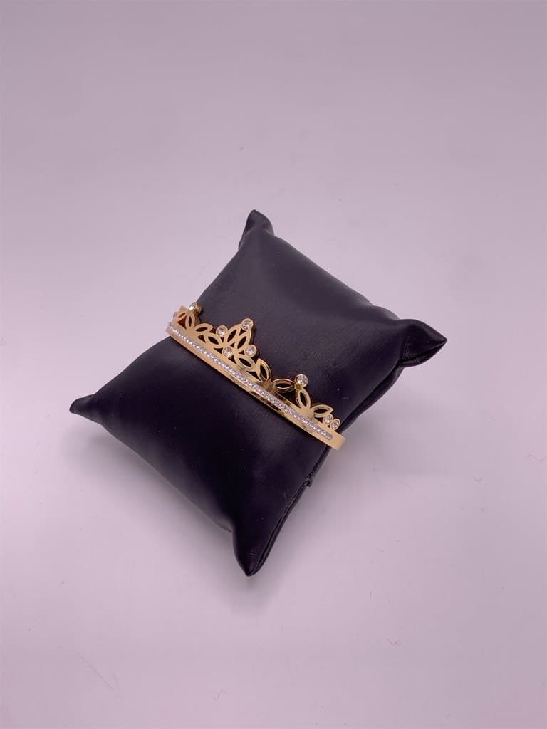 Stainless Steel Zircon Bracelet (Gold)