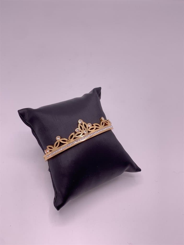 Stainless Steel Zircon Bracelet (Gold) 2