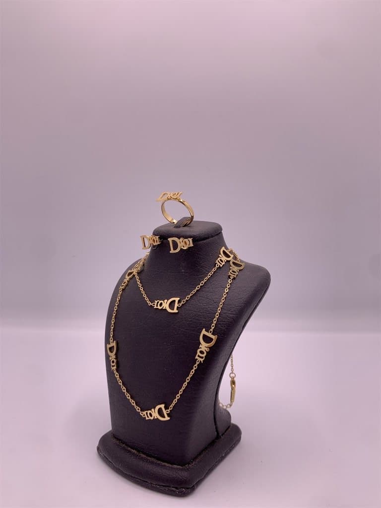 Dior Inspired Jewelry Set (Gold) 2