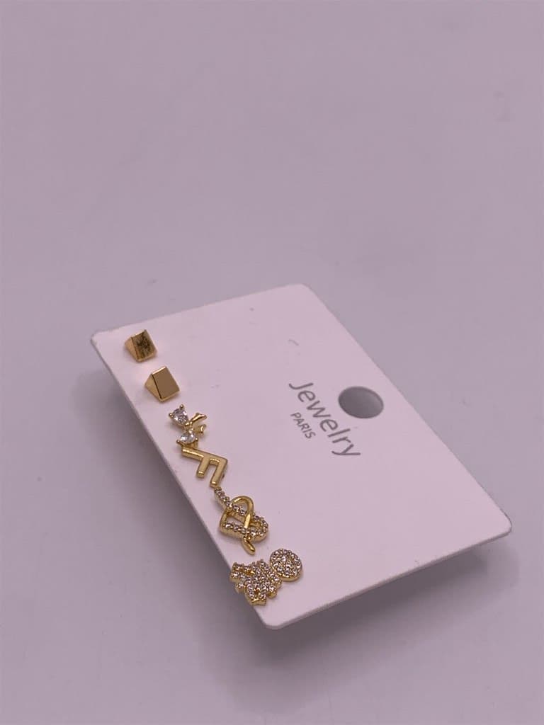 Earrings Set - Gold (3 Pairs) 2