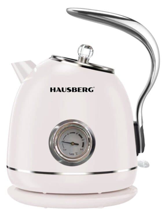 Hausberg Electric Steel Kettle With Temperature Gauge - HB-3627AB