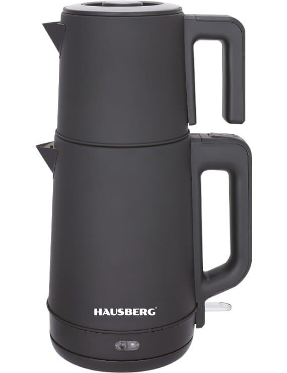 Hausberg Electric Steel Tea Maker - HB-3636NG (Black)