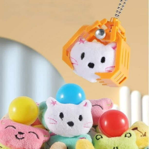 Kawaii Doll Machine Blue Astronaut Plush Toy Claw Puller 3