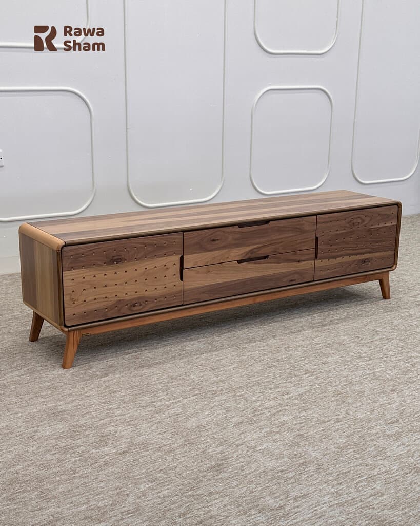 Modern 180cm TV Table - Wood