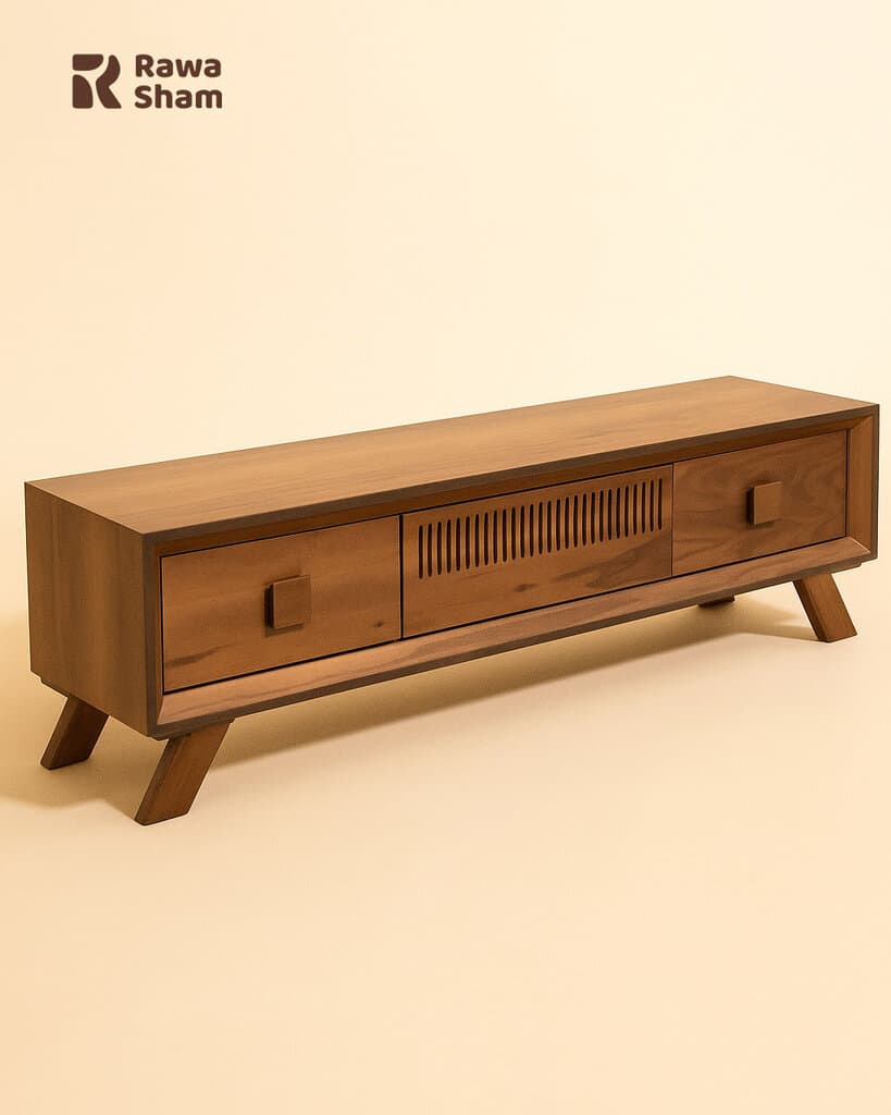 Modern 160cm TV Table - Brown