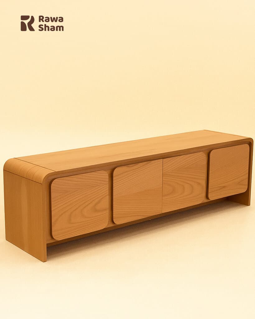 Modern 160cm TV Table - Brown