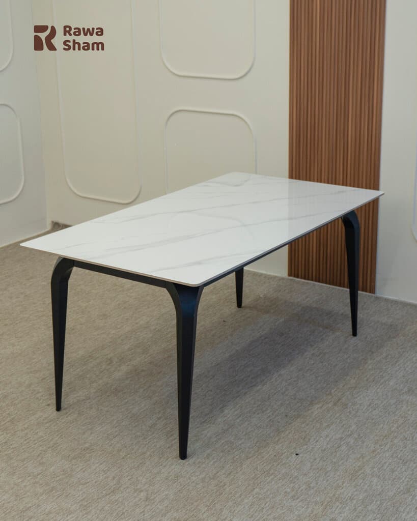 Marble Top Table 160cm - White